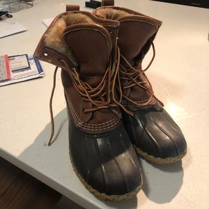 SHEARLING LINED L.L. BEAN BOOTS